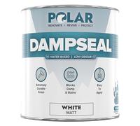Polar Water Based Damp Seal - 500ml, White - Low Odour, Solvent Free, Damp Proofing Paint, Stain Blocker - Interior Walls & Ceilings - Smooth Matt Multi-Surface Finish