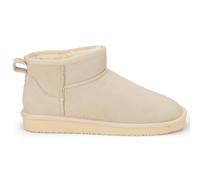 Polar Women Boots Slippers Faux Suede, Flexible Waterproof Anti Slip Rubber Sole With Memory Foam, Fluffy Faux Fur Lined Slip On Slippers, Ladies Walking shoes for Indoor & Outdoor - Beige UK 7