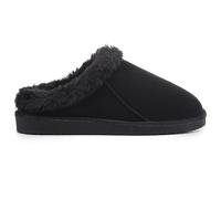 Polar Women’s Faux Suede Clog Style House Slippers - Cozy Shearling-Lined Slip-On Mules with Memory Foam Footbed & Non-Slip Rubber Sole - Warm Indoor Shoes for Winter Comfort - Black 5