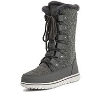 Polar Women’s Mid Calf Waterproof Winter Boots - Fleece Lined Lace-Up Snow Boots with Insulation & Non-Slip Sole - Outdoor Cold Weather Footwear - 6 - GRE39 AYC0534