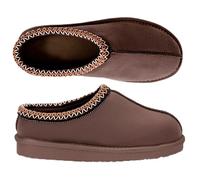 Polar Women's Fur Lined Slip-On Slippers, Cozy Moccasin House Shoes | Aztec Style Comfort with Soft Fur Lining, Cozy Feel and Decorative Trim for Relaxing at Home & Everyday Indoor Wear.