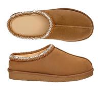 Polar Women's Fur Lined Slip-On Slippers, Cozy Moccasin House Shoes | Aztec Style Comfort with Soft Fur Lining, Cozy Feel and Decorative Trim for Relaxing at Home & Everyday Indoor Wear.