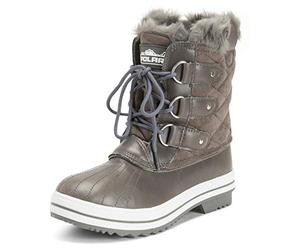 Polar Womens Snow Boot Quilted Short Winter Snow Rain Warm Waterproof Boots - 6 - GRS39 YC0020