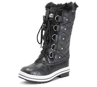 Polar Womens Snow Boot Quilted Tall Winter Snow Waterproof Warm Rain Boot - 3 - BLL36 YC0010