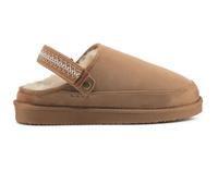 Polar Women's Suede Comfort Faux Fur Slippers - Breathable Slip-On with Adjustable Strap & Lightweight Durable Sole - Casual Everyday Footwear for Home, Travel & Walking - Tan Aztec 4