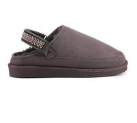 Polar Women's Suede Comfort Faux Fur Slippers - Breathable Slip-On with Adjustable Strap & Lightweight Durable Sole - Casual Everyday Footwear for Home, Travel & Walking - Mocha Aztec 9