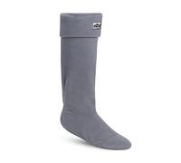 Polar Womens Thermal Fleece Welly Wellington Boot Warm Cosy Soft Wellie Socks - Grey - M