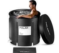 Polar15 Ice Bath Tub for Athletes - Portable Cold Plunge Pool - Durable, Waterproof, Tear-Resistant Ice Bath for Muscle Recovery (Black, 99)