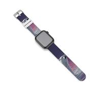 PolarBear in Northern Lights Sports Silicone Watch Band Quick Release Waterproof Replacement Strap Compatible with IWatch 38mm/40mm