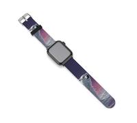PolarBear in Northern Lights Sports Silicone Watch Band Quick Release Waterproof Replacement Strap Compatible with IWatch 42mm/44mm
