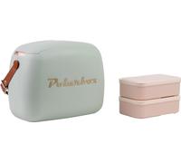 Polarbox 6L Cool Box, Ice Box, Large Cool Box, for Picnics, Beach, Camping, Garden, Cool Storage Box - Matcha Gold