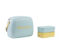 Polarbox 6L Retro Cool Bag - Sky Blue Yellow