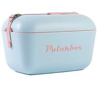 Polarbox 12L Retro Coolbox -Sky Blue Baby Rose Pop, Blue