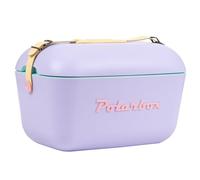 Polarbox Retro Beach Cooler Vintage Picnic Lunch Box Bag Portable Cooler Travel Camping Hiking 90s Style Ice Chest Extra Large Lightweight for Cans Beers & Seltzer Drinks 20L (Lilac)