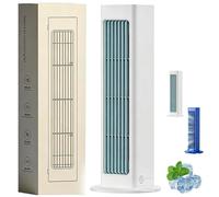 PolarBreeze 2026 Upgrade Rechargeable Fan, 3 Speed Portable Fan, Rapid Cooling & Ultra Quiet, Wall Mount or Standing, No Drilling, for Bedroom Office (White,Plug-in(No Remote))
