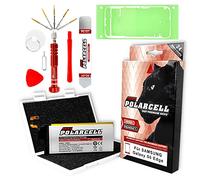 PolarCell Battery for Samsung Galaxy S6 Edge SM-G925F, replaces original EB-BG925ABE, with tool set and frame adhesive in professional set, 2800 mAh strong replacement battery, selected A+ quality