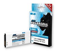 PolarCell NFC Battery for Samsung Galaxy S5 Mini SM-G800F | DuoS SM-G800H | Replaces Original Battery EB-BG800BBE | 2250 mAh Strong Replacement Battery | Selected A+ Quality Cells | EB-BG800BBC