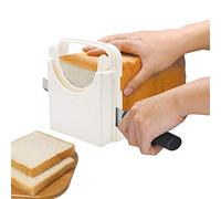 POLARHAWK Bread Slicer,Adjustable Toast Slicer,Foldable and Customizable Loaf Cutter with Cutting Board for Homemade Bread & Loaf Cakes Tools to 5 Thickness | Bagel/Sandwich/Toast