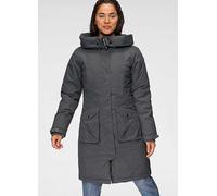 Polarino Sustainable Hooded Longline Waterproof Winter Coat Grey Green