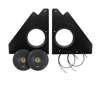 Polaris Ranger 1500 Rear Overhead Speaker Adapters with Kicker CS Series 6.5" Coaxial Speakers - UTV Audio Upgrade Kit - Easy Install, Rugged Design