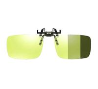 Polarised Clip on Night Glasses Filtered Sight in Poor Lighting Condition Suitable for Multiple Outdoor Use Night Driving Glasses