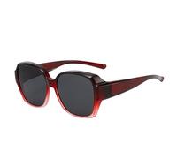 Polarised Fit-over Sunglasses Women Round Frame Over Glasses With UV Protection, Trendy Polarized Wear Over Sunglasses For Men Women Vintage Anti Glare UV400 Protection Wear Over Eyewear Driving