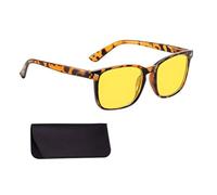Polarised Night Driving Glasses with Yellow Lenses, Anti Glare Night Vision Driving Night Glasses for Men & Women, UV/Blue-Light Filtering, Night Time Glasses for Driving, Includes Storage Bag