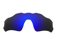 Polarised Replacement Lens Fit Oakley Radar EV Path OO9208 Sunglass Anti-Scratch Impact Resistant Perfect Fit, Dark blue (mirror, polarized), 134*46mm