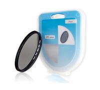 Polarising filter CPL, Ø 77 mm, minimises distracting light reflections, improves optical clarity and colour fidelity, circular polarising filter in aluminium mount, camera filter