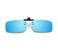 Polarized Clip On Flip-up Driving Glasses Night Vision Len UV400 Sunglasses for Men Women Driving Hiking Fishing Outdoor Sport-Blue 1pc