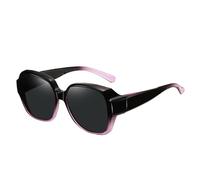 Polarized Fit Over Glasses Sunglasses For Women Square Wrap Around Shades Polarised Oversized Frame Sun Glasses With UV Protection For Driving Outdoor