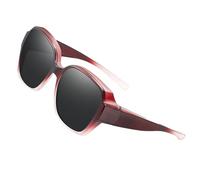 Polarized Fit-Over Sunglasses - Wrap-Around Eyewear For Men Women | UV Protection Oversized Fitover Glasses Unmatched For Driving & Biking | Lightweight Sport Shades For Outdoor Use