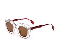 Polarized Personalized Fashion Sunglasses For Men And Women Party Decoration Photo Vacation Sunglasses(Brown)