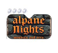 Polarized Sun Visor For Car Alpine Nights: A Journey Through Mythical Lands Car Windshield Sunshade Sunshade For Car Windshield Windshield Sun Shade(76x140cm)