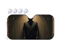 Polarized Sun Visor For Car Silent Figure In Shadows: A Mysterious Portrait Car Windshield Sunshade Car Window Shade Sun Cover For Car Windshield(70x130cm)