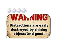 Polarized Sun Visor For Car Warning: Distractions Vanish With Shining Objects And Goodness Car Windshield Sunshade Sun Shade For Car Window Sun Visor(70x130cm)