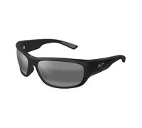 Polarized Sunglasses Black Matte Frame Grey Lens - unisex - Maui Jim - Sunglasses - Black - 64 MM - Accessories 64 MM