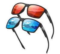 Polarized Sunglasses Men Women, Sport Sunglasses Men Black, Retro TR90 Ultralight Frame, UV400 HD Golf/Driving/Fishing/Travel Glasses/Outdoor Sports Fashion