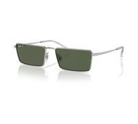 Polarized Sunglasses Silver/Grey Green Style - unisex - Ray-Ban - Sunglasses - Gray - 59 MM - Accessories 59 MM