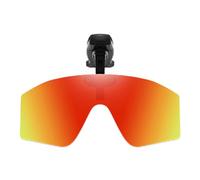 Polarized Sunglasses with Clip for Men - Lenses Over Prescription Glasses, Peaked Cap Visors, Night Driving Glasses for Fishing, Cycling, Hiking and Golf, red, Siehe Beschreibung