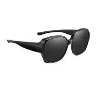 Polarized Wrap Around Sunglasses Lightweight Clip Shades Fit Over