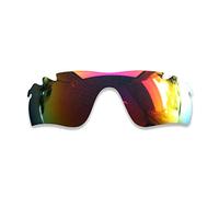 POLARLENS Polarised Replacement Lenses for Oakley Radarlock - Compatible with Oakley Radarlock Sunglasses (Fire Red)