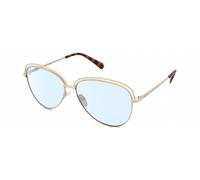 Polaroid 4103/S Womens Multi-Focus Blue Light Glasses Gold Tortoise Havana 58 mm