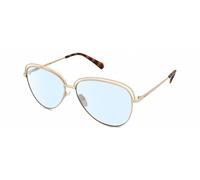 Polaroid 4103/S Womens Multi-Focus Blue Light Glasses Gold Tortoise Havana 58 mm