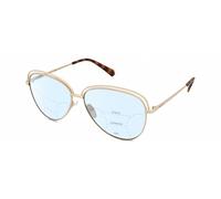 Polaroid 4103/S Womens Multi-Focus Blue Light Glasses Gold Tortoise Havana 58 mm