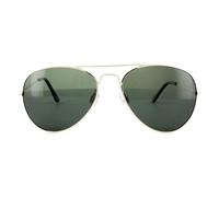 Polaroid Aviator Gold Green Polarized Sunglasses Gold