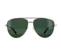 Polaroid Aviator Gold Green Polarized Sunglasses Gold One Size