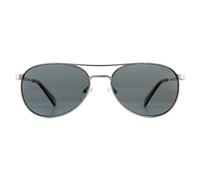 Polaroid Aviator Ruthenium Grey Polarized Sunglasses Grey