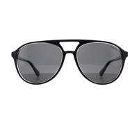 Polaroid Unisex PLD 4162/S 7C5/M9 Sunglasses Polycarbonate Black Grey Pilot Polarized