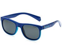 Polaroid Kid PLD 8035/S PJP/M9 Sunglasses Plastic Blue Grey Squared Polarized